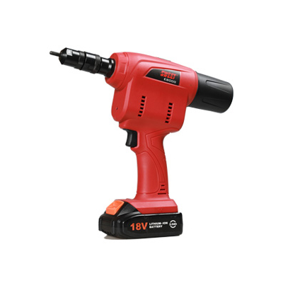 Battery rivet gun